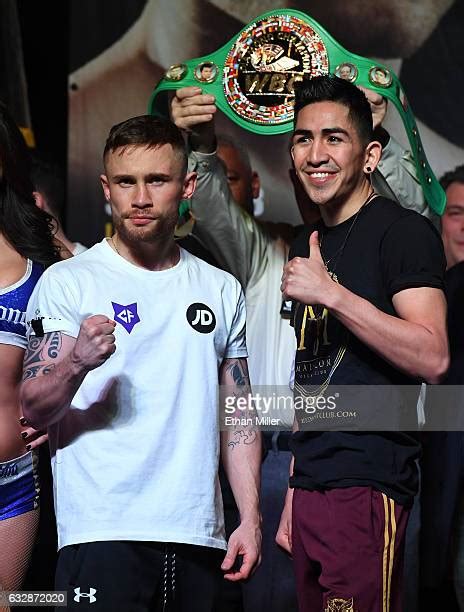 Carl Frampton V Leo Santa Cruz Weigh In Photos And Premium High Res