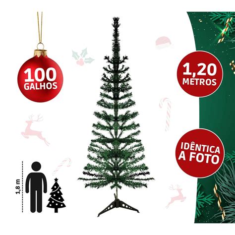 Rvore De Natal Pinheiro Luxo Decora O Cm Galhos Verde Submarino