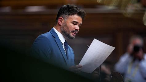 Rufián ha acusado a los partidos de derechas de llevar 46 años