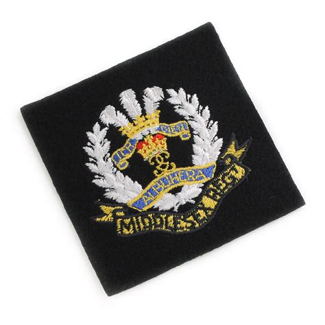 Middlesex Regiment Cloth Blazer Badge