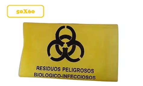 Bolsa Amarilla Para Residuos Biolog Rpbi 50x60 Paq C 100 Cuotas Sin Interés