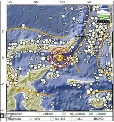 Gempa M Guncang Bolaang Uki Bolsel Sulut Bmkg Tidak Berpotensi Tsunami