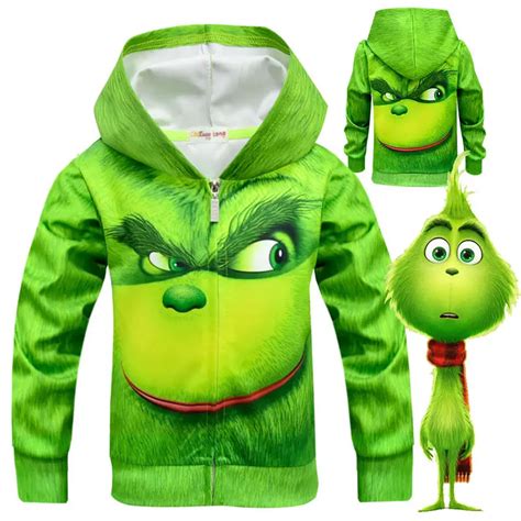 New Green Cosplay Costume coat Boy Halloween Christmas Carnival Long ...