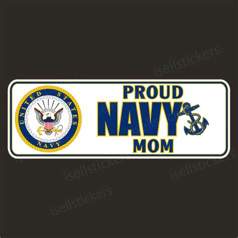 Proud Navy Mom Military Bumper Sticker Vinyl Window Decal I Sell