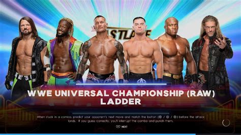 Wwe Universal Championship Ladder Match Wwe 2k22 Youtube