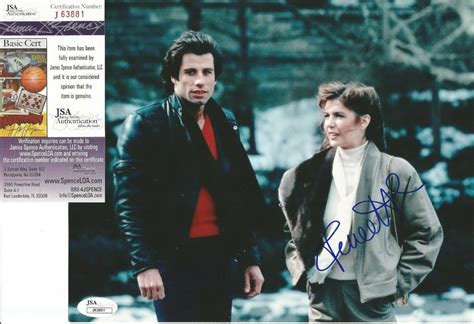 FINOLA HUGHES W/JOHN TRAVOLTA SIGNED AUTOGRAPHED 8X10 PHOTO JSA COA # ...