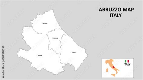 Abruzzo Map State And District Map Of Abruzzo Administrative Map Of