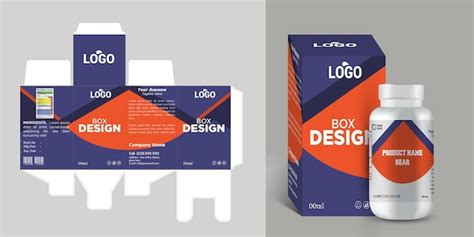 Premium Vector | Medicine box design box packaging