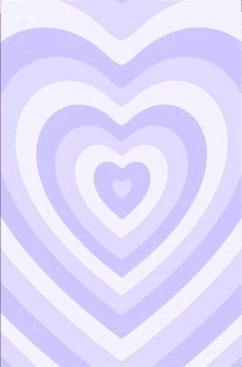 Light Purple Pastel One Single Big Heart Background For IPhone