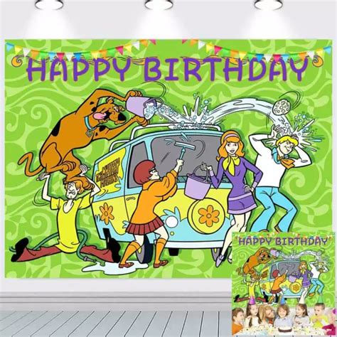 Scooby Doo Party Supplies Birthday Decorations Backdrop Banner