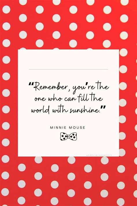 Minnie Mouse Sunshine Quote