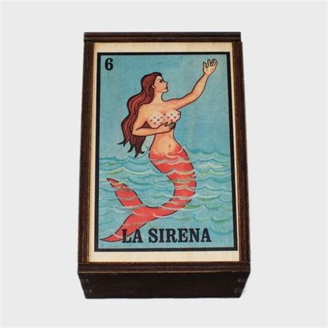 Loteria La Sirena Box 4"x6" | The Cauldron Black