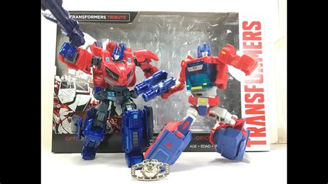 Transformers Tribute Evolution Optimus Prime Orion Pax Chefatron Review