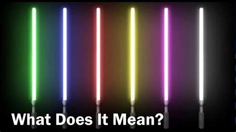 So Whats The Deal With Lightsaber Colors Anyway