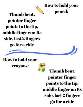 How to hold your pencil by The Mindful COTA | TPT