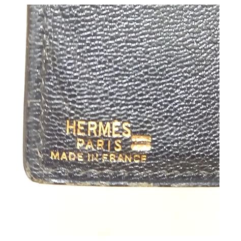 Hermès Hermes Geldbörse Schwarz Exotisches Leder ref 476560 Joli Closet