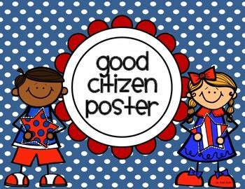 Good Citizen Poster by Polka Dot Firsties | TPT