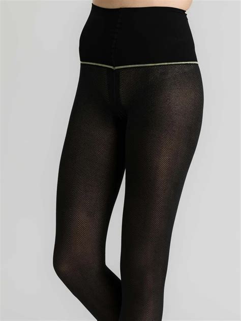 Fine Herringbone Classic Semi Sheer Tights Sheertex Sheer Tights