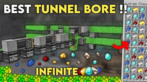 Best 1 21 Automatic Tunnel Bore Tutorial In Minecraft Bedrock Pe Xbox Pc Java Krishgamingspot