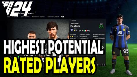 Highest Potential Rated Players In FC 24 Career Mode YouTube