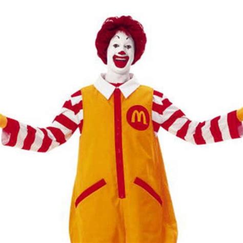 Ronald McDonald Costume - Famous Clown Fancy Dress