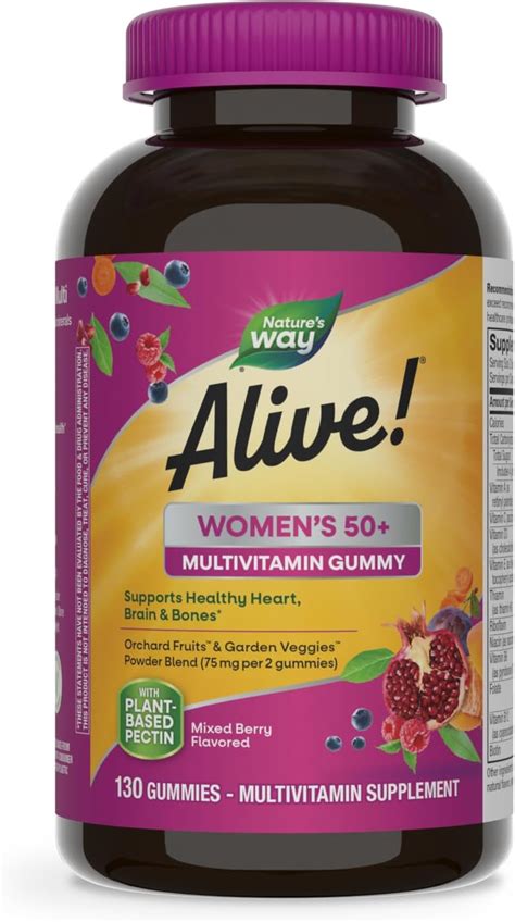 Natures Way Alive Multivitamínico Diario De Gomitas Para Mujeres De