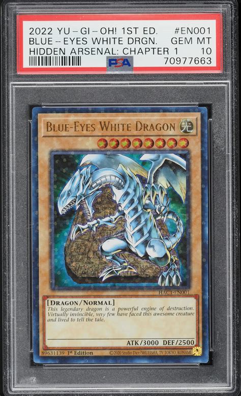 2022 Yu-Gi-Oh! Hidden Arsenal 1st Ed Blue-Eyes White Dragon #EHAC1-N001