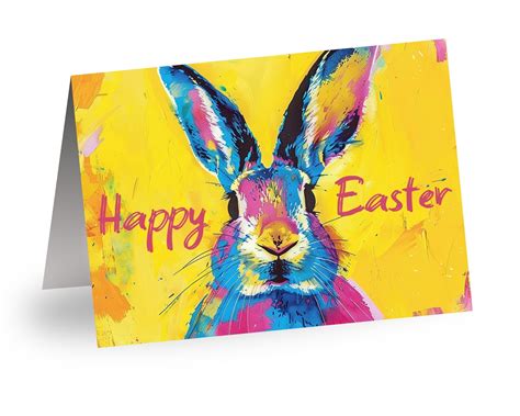 Printable Easter Greetings Card Instant Download Unique Diy Greetings