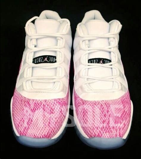 "Pink Snakeskin" Air Jordan XI Low GS - SneakerNews.com