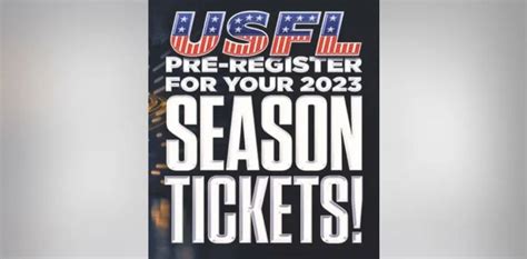 2023 USFL Season Tickets on Sale - OnFocus