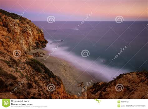 Malibu Point Dume Sunset stock image. Image of county - 108798121