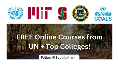 FREE Online Courses from the UN, Stanford, and more! 🌍