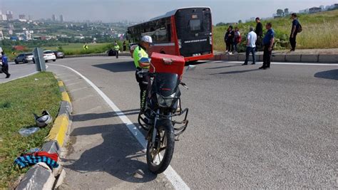 Samsun Da Motosiklet Belediye Otob S Yle Arp T Yaral