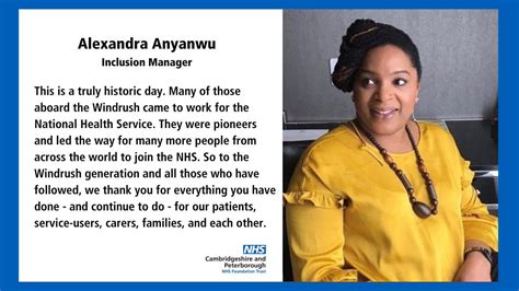 CPFT On Twitter Alexandra Anyanwu Inclusion Manager Pays Tribute To