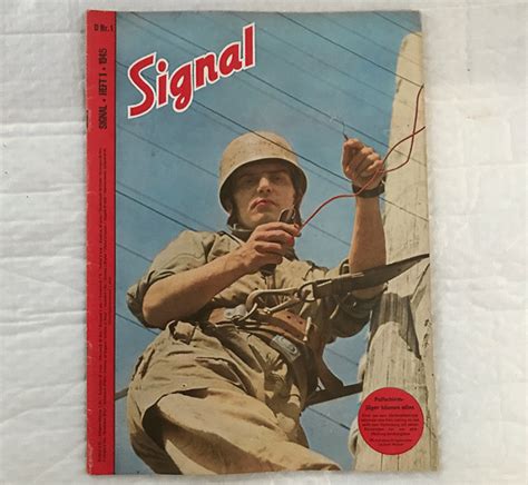 Signal German War Time Magazine No 1 1945 Ww2 Depot