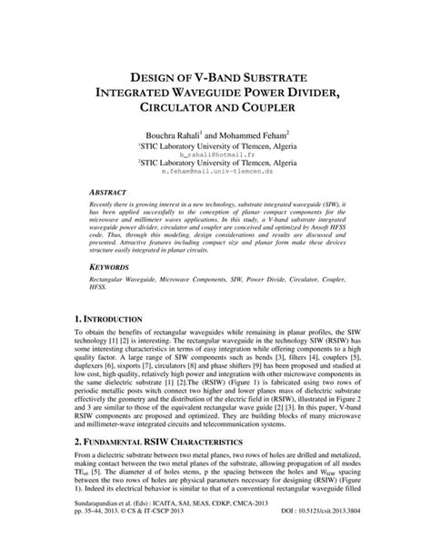 Design Of V Band Substrate Integrated Waveguide Power Divider