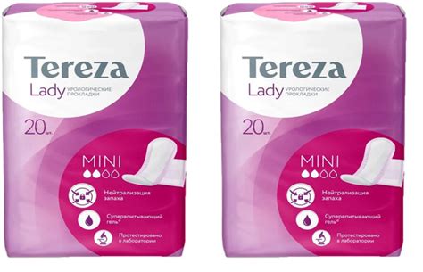 Tereza Lady Mini Прокладки урологические, 20шт х 2 упаковки - купить с ...
