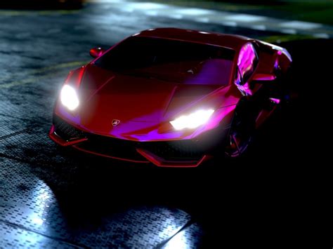 Lamborghini Huracan Lamborghini Sports Car Neon 4k Wallpaper | TOPpng