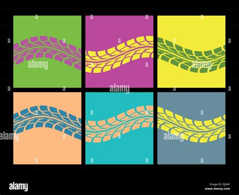 Tire Tracks Vector Stock Vector Image And Art Alamy