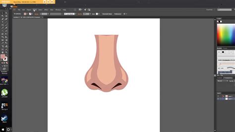 How To Make A Simple Nose In Illustrator Illustrator Tutorial