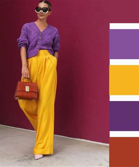 Цветовые сочетания в одежде Color Blocking Outfits Color Combos Outfit Colour Combinations