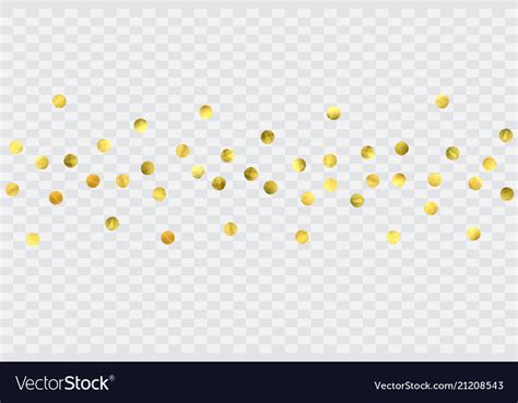 Gold Confetti Vector