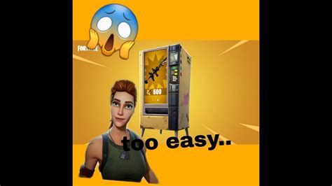 Vending Machine Only Challengefortnite Battle Royal Gameplay Youtube