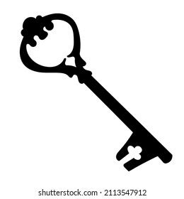 Key Silhouette On White Background Vector Stock Vector (Royalty Free) 2113547912 | Shutterstock