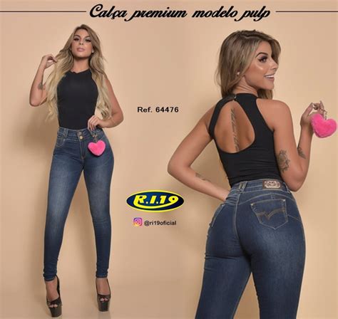 Calça Ri19 Calças Femininas Jean o Melhores Preços no Mercado