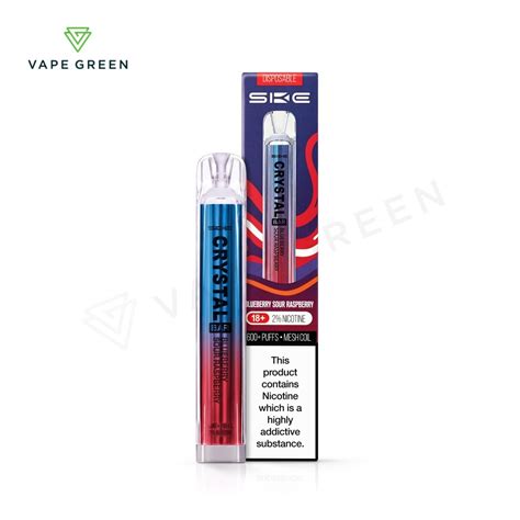 Blueberry Sour Raspberry Disposable Vape By Ske Crystal Bar Free Uk