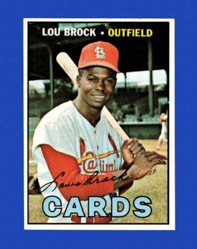 Topps Set Break Lou Brock Nr Mint Gmcards Ebay