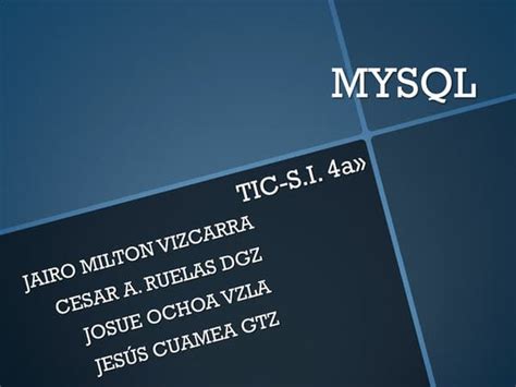 Historia De Mysql