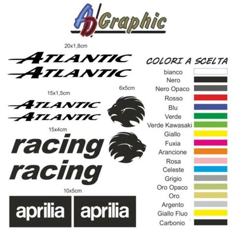 Kit Adesivi Adesivo Stickers Decal Sticker Compatibile Con Aprilia