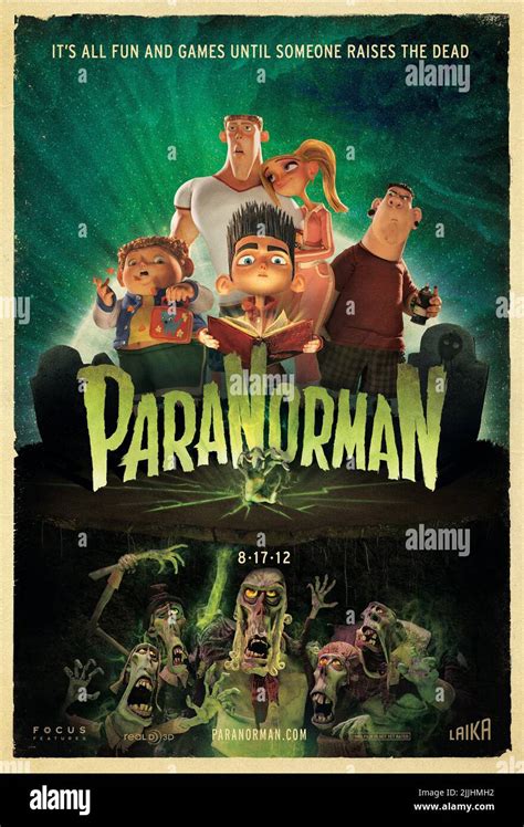 Neil Mitch Norman Courtney Alvin Poster Paranorman 2012 Stock